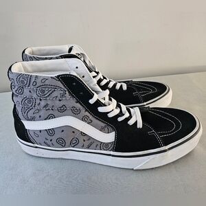 VANS SK8 Hi Paisley Unisex Canvas & Suede Sneakers, Shoes